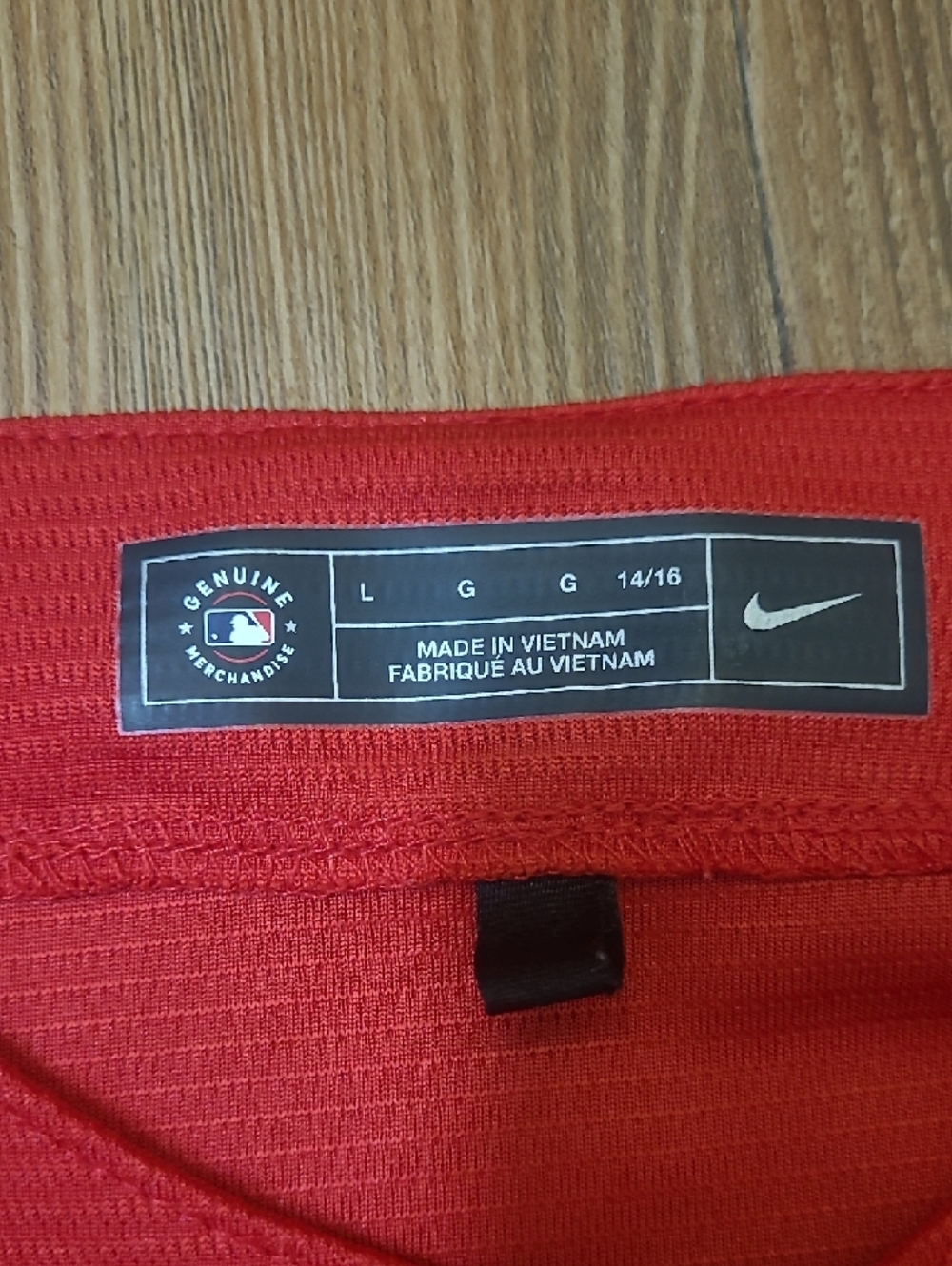 Nike Red‎ Boston 'RED SOX' Button-Front Baseball Jersey - Picture 2 of 16